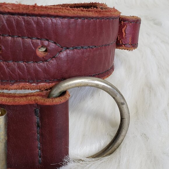 Signature K9 Heavy Duty Agitation Collar with Handle, 2-Inch, Burgundy - Picture 8 of 8